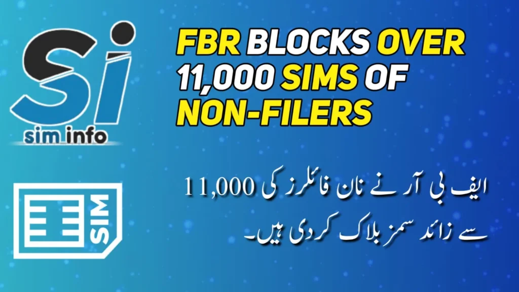 FBR blocks over 11,000 SIMS of non-filers