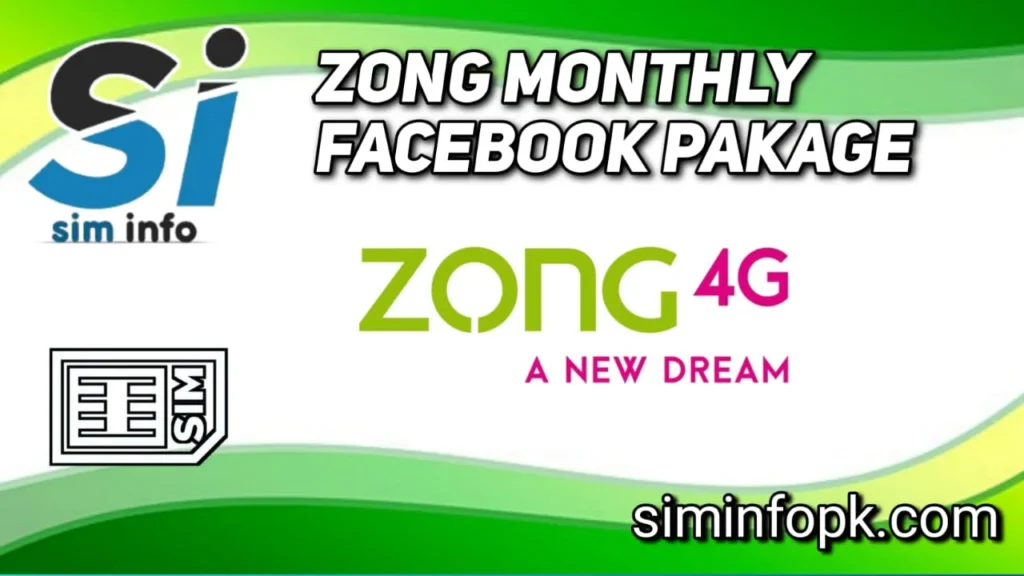 Zong Monthly Facebook Packages 