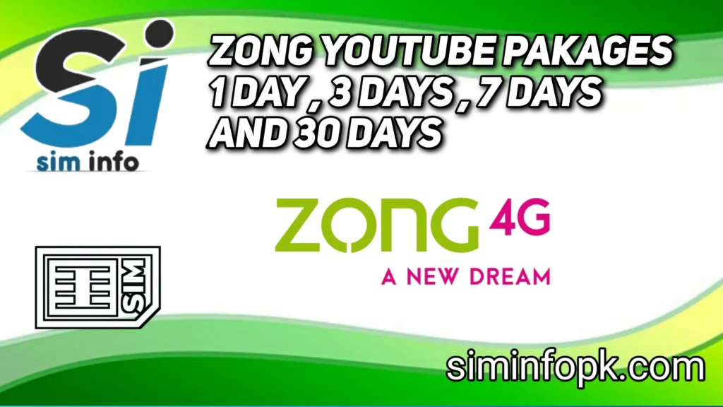 Zong YouTube Packages