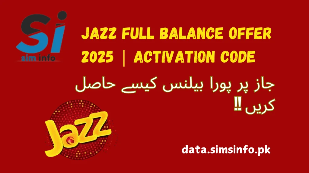 Jazz Full Balance Offer 2025