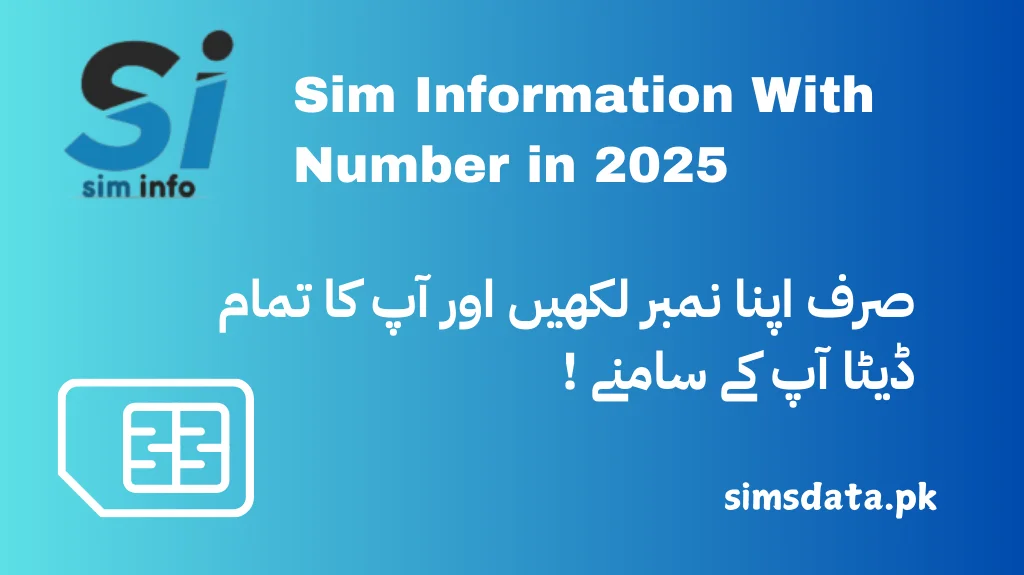 Sim Information With Number in 2025